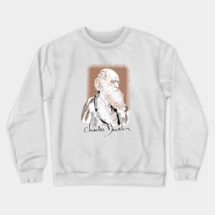 Portrait of Charles Darwin Crewneck Sweatshirt